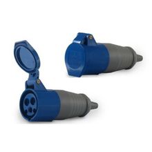 Acoplador Industrial 32A 2P+T 220/240V SOPRANO - Nylon 6.6 - Latão