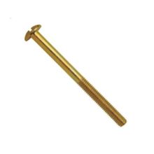 Parafuso para Cama 1/4x130mm com Porca - Fenda Reta - Arame Baixo Carbono