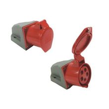 Tomada Industrial Sobrepor 32A 3P+T+N 380V/440V Soprano IP44   NBR IEC 60309-1 NBR IEC 60309-2