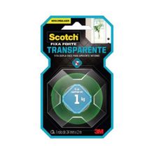 Fita Dupla Face Fixa Forte 24mm x 2 Metros - Ideal para Quadros e Espelhos