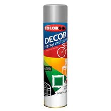 Spray Decor Multiuso Alumínio 360ml - Colorgin para Metal, Madeira, Gesso e Cerâmica