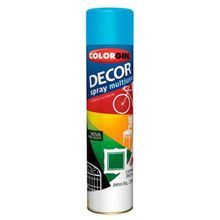 Spray Decor Multiuso Azul Médio 360ml - Colorgin - Uso Interno e Externo