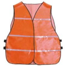 Colete de Sinalização Laranja/Branco Inteiro com Refletivo - Plastcor 8028