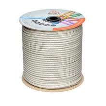 Corda Pet Trançada 14mm Rolo 68m Branca/Colorida - Resistente a Ruptura e Intempéries