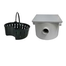 Caixa de Gordura Quadrada 250x180x75x40mm com Cesto - PVC Rígido - Plastipan