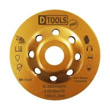 Disco Diamantado Desbaste/Acabamento 4.1/2'' para Mármore e Granito - DTOOLS