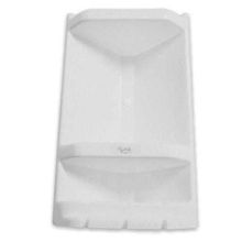 Cantoneira para Banheiro Cinza Claro 400x240x130mm - Plastipan