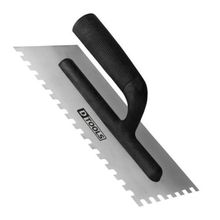 Desempenadeira Aço Dentada 12x26cm Cabo Ergonômico - DTOOLS