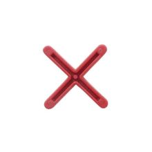 Espaçador 3,0mm Vermelho com 100 Unidades - Facilita Assentamento de Revestimento Cerâmico