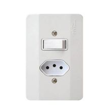 Interruptor Paralelo + Tomada 20A Linha Millenium - Mectronic SPTR-E6M