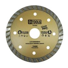 Disco Diamantado Turbo Super Pro 4.3/8" para Porcelanato, Mármore e Granito - DTOOLS