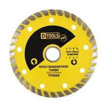 Disco Diamantado Turbo Pro 4.3/8'' para Bloco, Cerâmica, Granito - DTOOLS