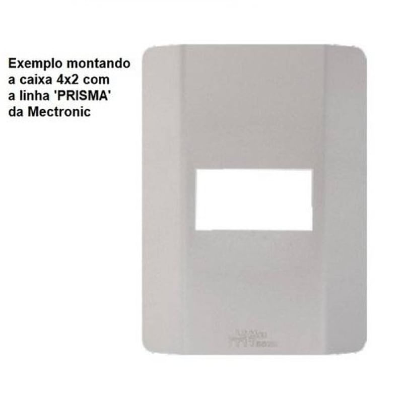 Caixa Externa 4x2 175x75x42mm Branca - Sistema X Mectronic - Shop Coopera