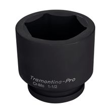 Soquete de Impacto Sextavado em Aço Cromo Molibdênio 80 mm - Encaixe 1.1/2'' Tramontina PRO Tramontina