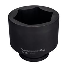 Soquete de Impacto Sextavado em Aço Cromo Molibdênio 100 mm - Encaixe 1.1/2'' Tramontina PRO Tramontina