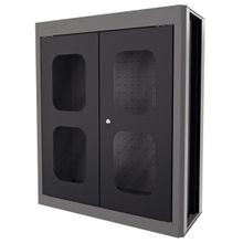 Painel para Ferramentas Superior Grande com 2 Portas e Chapas Perfuradas Tramontina PRO Cinza Tramontina