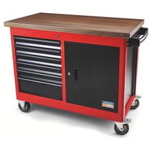 Bancada Móvel 6 Gavetas e 1 Porta Tramontina PRO Vermelho Tramontina