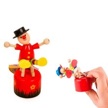 Bonecos Articulados de Madeira Palhaço - Artyara