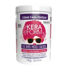 Creme de Pentear Skafe Keraform Eu Amo Meus Cachos 1kg