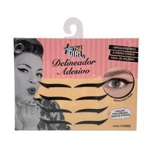 Delineador Adesivo That Girl Preto Com 4 Pares