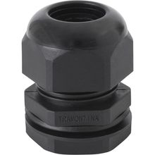 Conector prensa-cabo 1 polegada Tramontina em termoplástico preto com bucha