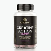 Suplemento Alimentar em Gomas Creatine Action Sabor Jabuticaba Essential Nutrition 60 gomas