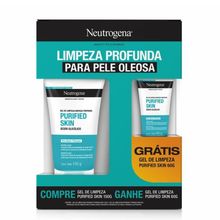 Kit Neutrogena Purified Skin Gel de Limpeza 150g + Gel de Limpeza 60g
