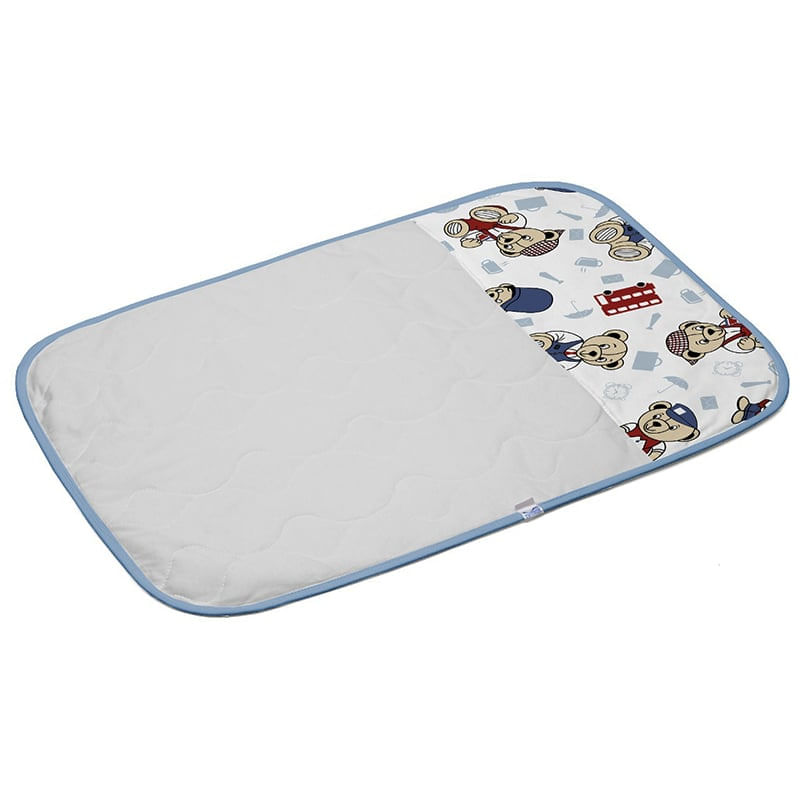 Encontraproduto.com.br - Trocador Tecebem Baby Malha Estampado Impermeável Greg 45cmx70cm Azul