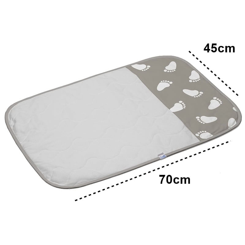 Encontraproduto.com.br - Trocador Tecebem Baby Malha Estampado Impermeável Mia 45cmx70cm Cinza