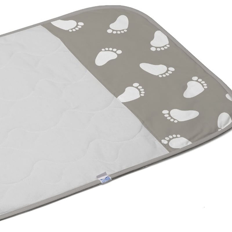 Encontraproduto.com.br - Trocador Tecebem Baby Malha Estampado Impermeável Mia 45cmx70cm Cinza