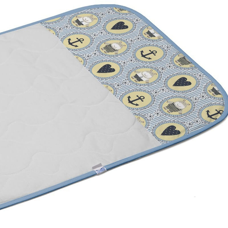 Encontraproduto.com.br - Trocador Tecebem Baby Malha Estampado Impermeável Nino 45cmx70cm Azul