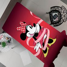 Manta Portallar Flanela 100% Poliester Estampa Digital Localizada Minnie Glitter 150mx220 Bordo