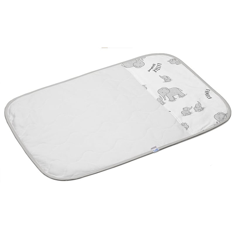 Encontraproduto.com.br - Trocador Tecebem Baby Malha Estampado Impermeável Dom 45cmx70cm Cinza