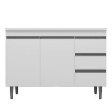 Balcão De Cozinha Andréia Com Tampo 100 Cm Branco – Ajl