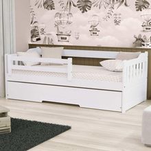 Bicama Infantil Madeira Maciça Branco Mobilistore