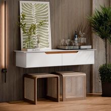 Aparador Rack Suspenso Eros Flow - 2 Portas Com Acabamento Chanfrado Em Mdp - Ej Móveis