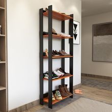 Sapateira Multiuso Para Calçados 5 Andares Organizador Mdp 15mm Preto - Nature Preto - Nature