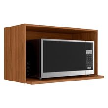 Armário Aéreo Micro-ondas Proença Nogueira Touch - Demartêz Nogueira Touch