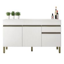 Balcão Gabinete De Cozinha 3 Portas 1 Gaveta  Paraná