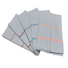 Pano De Prato Lomaer Sacaria 45x 71cm c/ Barra p/ Bordar 06 Unidades