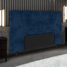 Cabeceira para Cama Box King Size Portobel Amanda com Revestimento em Suede