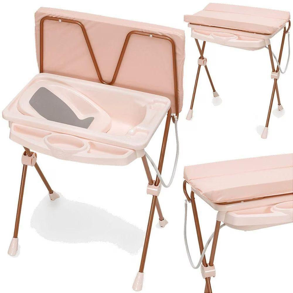 Banheira de Bebê Plástica Galzerano Classic 7045 com Trocador e Suporte ...