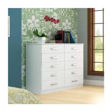 Cômoda Austin 10 Gavetas - Branco