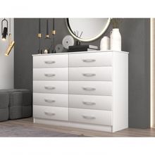 Cômoda 10 Gavetas Premium Marbela Branca