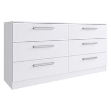 Cômoda Laura com 6 Gavetas Branca Madesa
