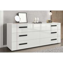 Cômoda De Quarto Lisboa C- 6 Gavetas Branco - Politorno