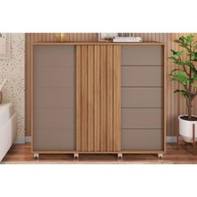 Cômoda De Quarto Pegasus C- 2 Portas E 5 Gavetas Buriti-fendi - Caemmun