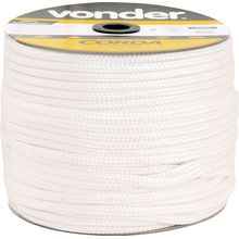 Corda Multifilamento Trançada 5,0mm 3,0kg 250m Branca Vonder