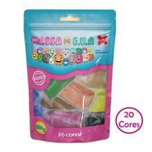 Massa de EVA para Artesanato 250g com 20 cores - Make+