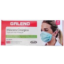 Mascara Cirurgica Tripla de Alta Protecao 50 unidades Galeno - Start